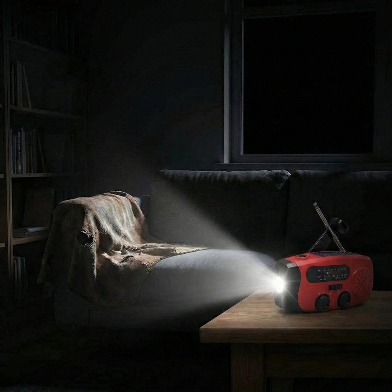 Nödradio vevradio med LED & powerbank | håll dig uppkopplad utan el